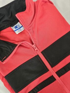 STARTER Vintage Red and Black Lightweight Zip Jacket